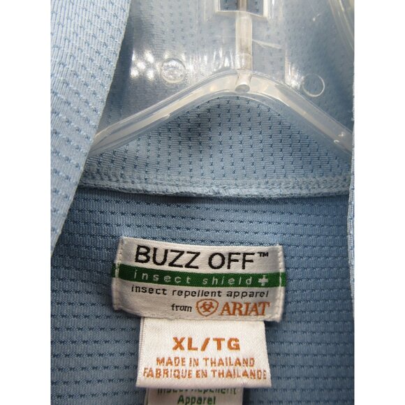 Ariat Sweatshirt XL Buzz Off Insect Repellent 1/2 Zip Performance * - Picture 11 of 15